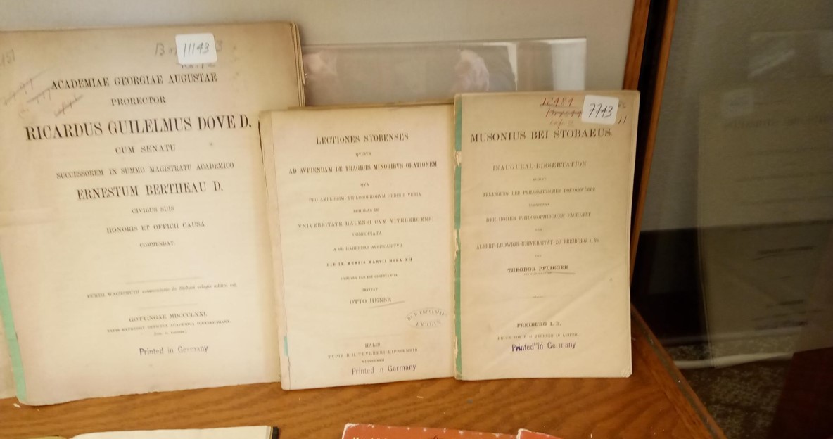 Dissertations on Stobaeus cont. 