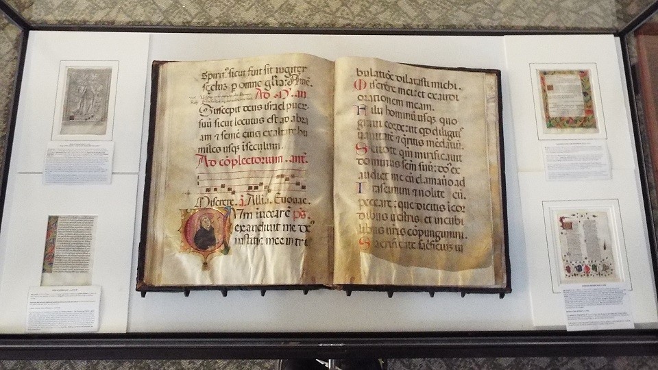 Medieval manuscript exhibition