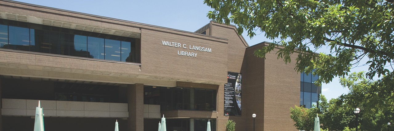 Langsam Library ishot from different views n the summer.